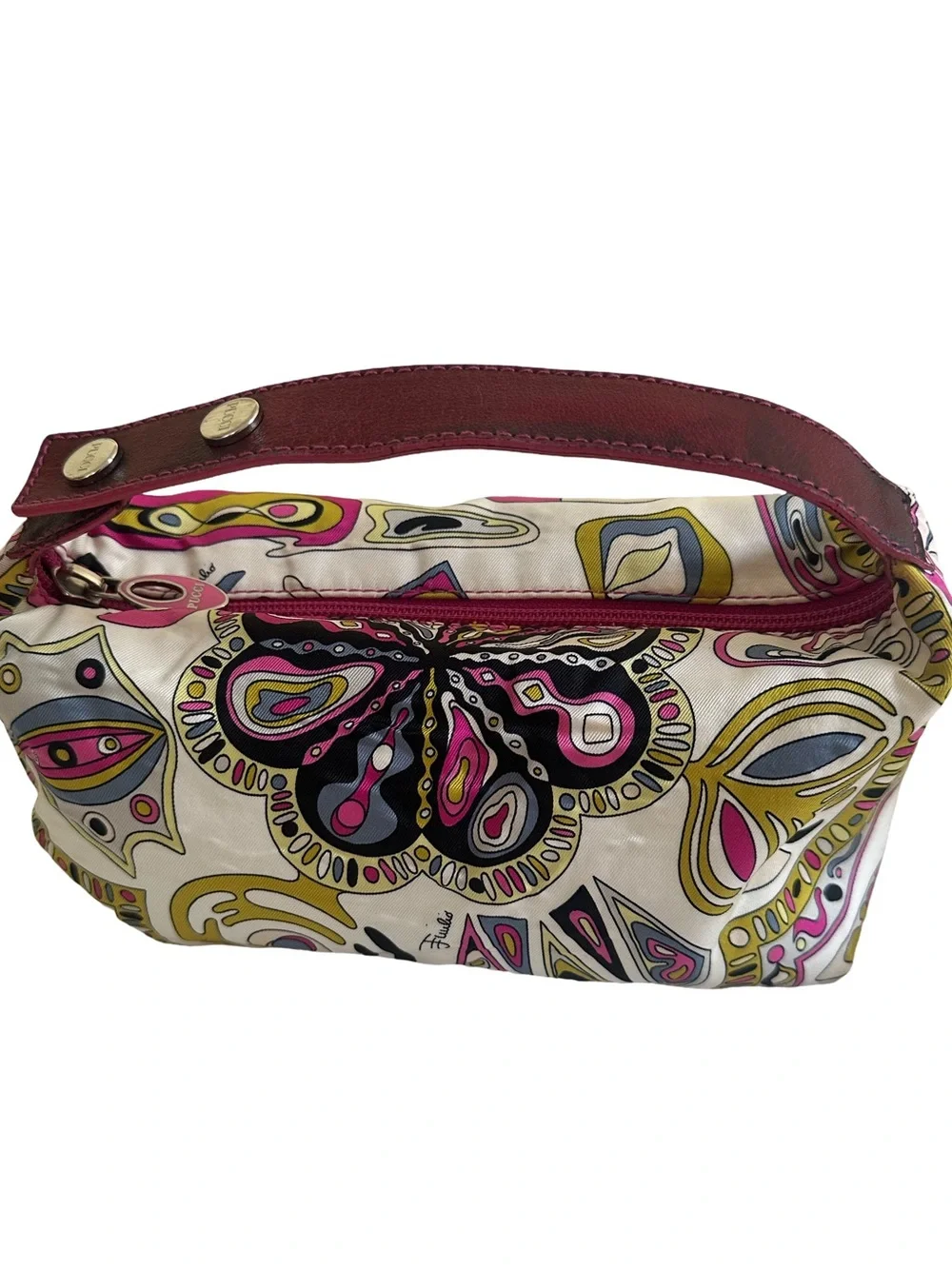 Women's Emilio Pucci Mini Vanity Handbag Y2K Era Brilliant Abstract Multicolor